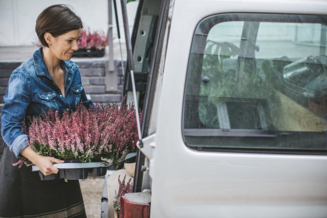 véhicule professionnel fleuriste