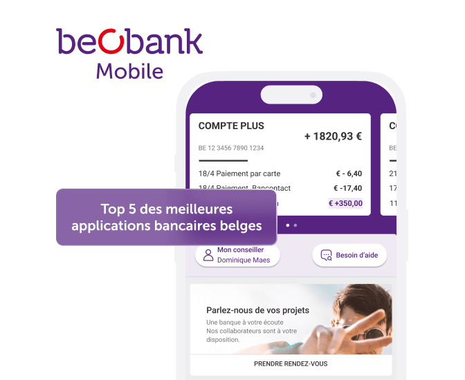 Top 5 des meilleures applications bancaires belges.